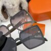 HERMES 2024 Spring New Arrival Original Release Famous Online Ultra Popular Blue Classic Luxury Sunglasses Square Frame Sun Glasses