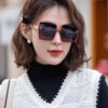 HERMES Spring 2023 New Arrival Original Luxury Square Sunglasses H1245