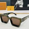 LOUIS VUITTON LV Luxury Version M96006 Sunglasses with Dense Golden Logo Pattern Size 56□17