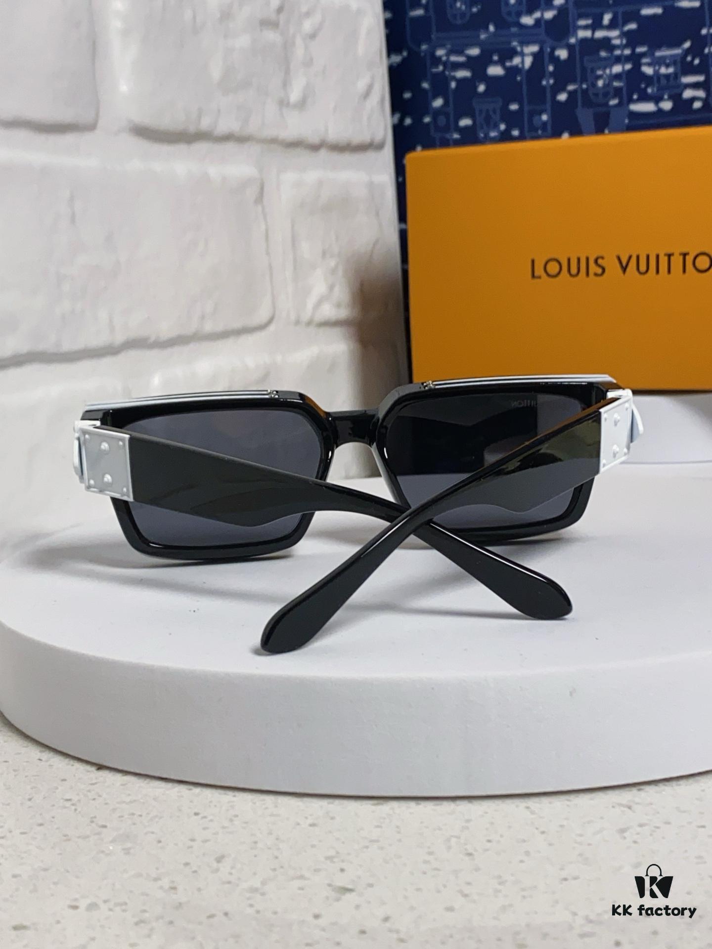 LOUIS VUITTON Lv 2025 New Millionaire Square Frame Sunglasses Unisex Colorful European and American Style Fashionable Sun Glasses M96006