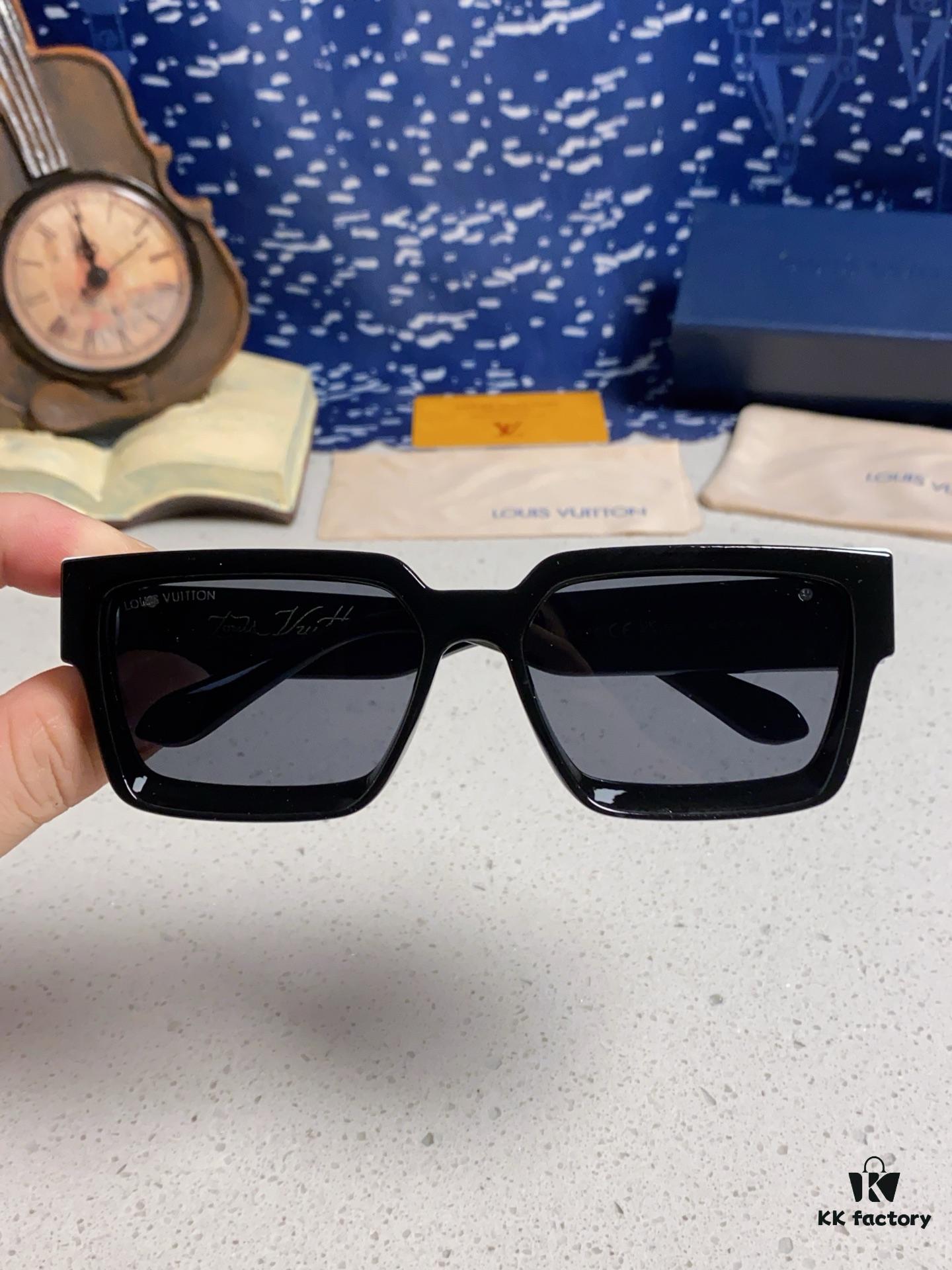 LOUIS VUITTON Lv 2025 New Millionaire Square Frame Sunglasses Unisex Colorful European and American Style Fashionable Sun Glasses M96006