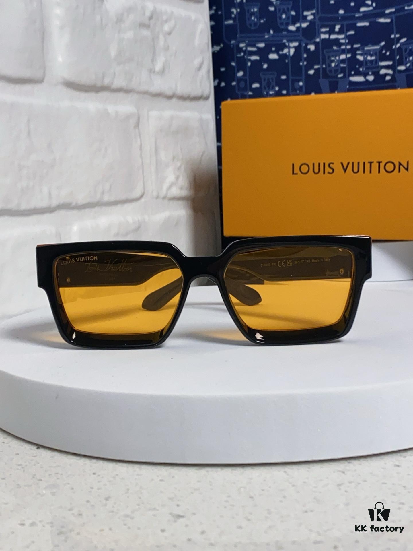 LOUIS VUITTON Lv2025 New Millionaire Square Frame Sunglasses Unisex European and American Style Colorful Fashionable Sunglasses M96006