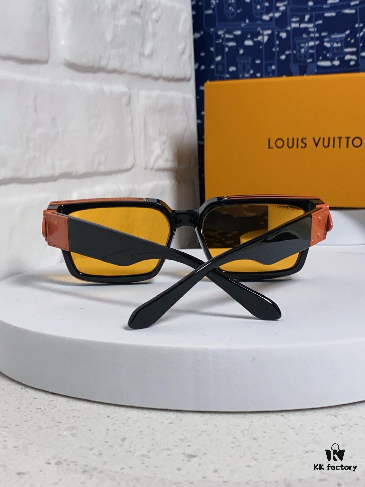 LOUIS VUITTON Lv2025 New Millionaire Square Frame Sunglasses Unisex European and American Style Colorful Fashionable Sunglasses M96006