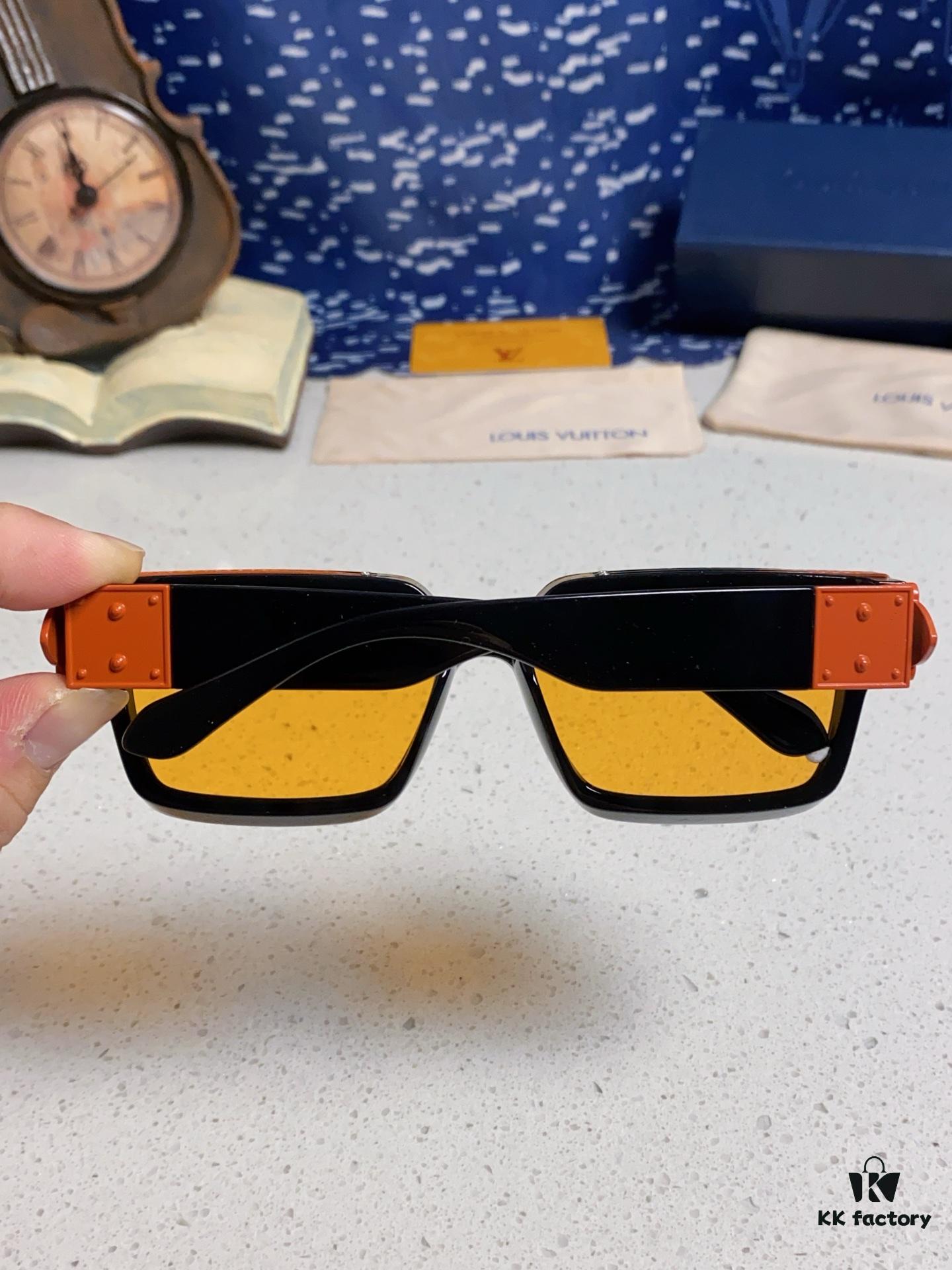 LOUIS VUITTON Lv2025 New Millionaire Square Frame Sunglasses Unisex European and American Style Colorful Fashionable Sunglasses M96006