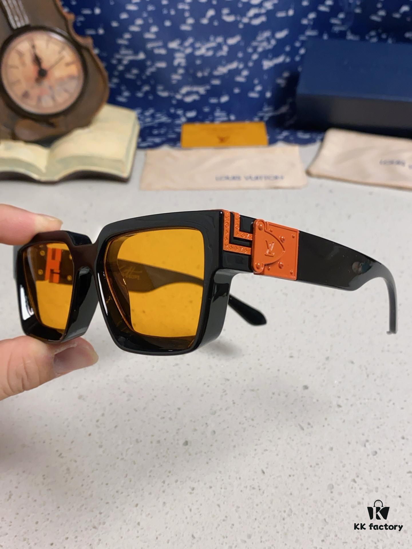 LOUIS VUITTON Lv2025 New Millionaire Square Frame Sunglasses Unisex European and American Style Colorful Fashionable Sunglasses M96006