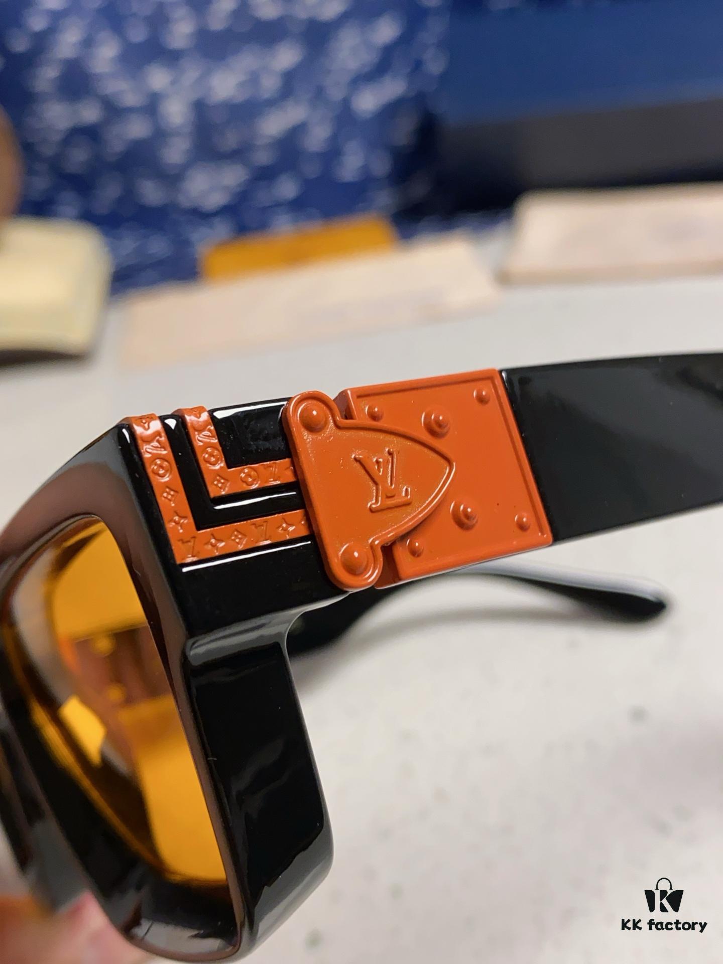 LOUIS VUITTON Lv2025 New Millionaire Square Frame Sunglasses Unisex European and American Style Colorful Fashionable Sunglasses M96006