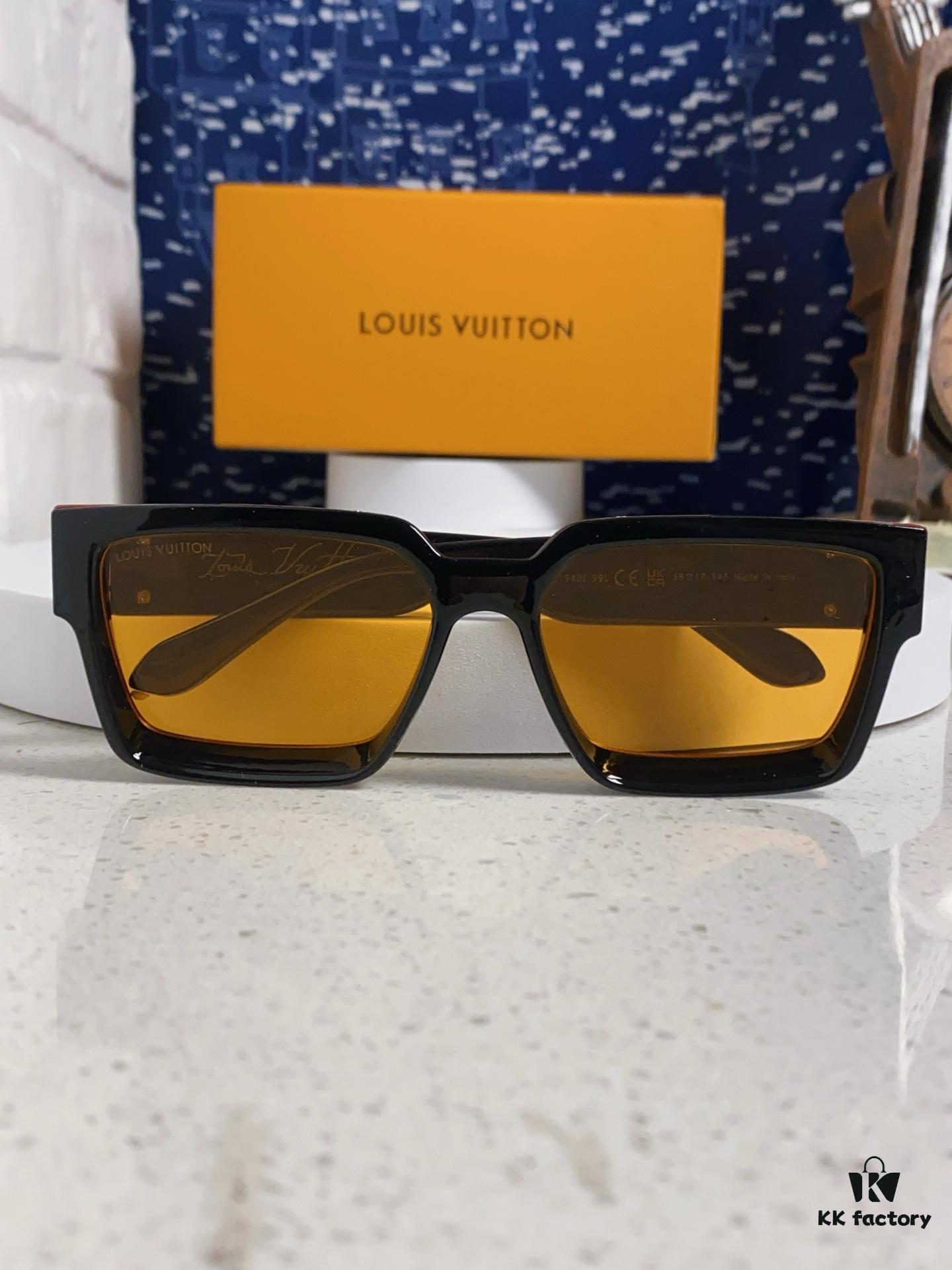 LOUIS VUITTON Lv2025 New Millionaire Square Frame Sunglasses Unisex European and American Style Colorful Fashionable Sunglasses M96006