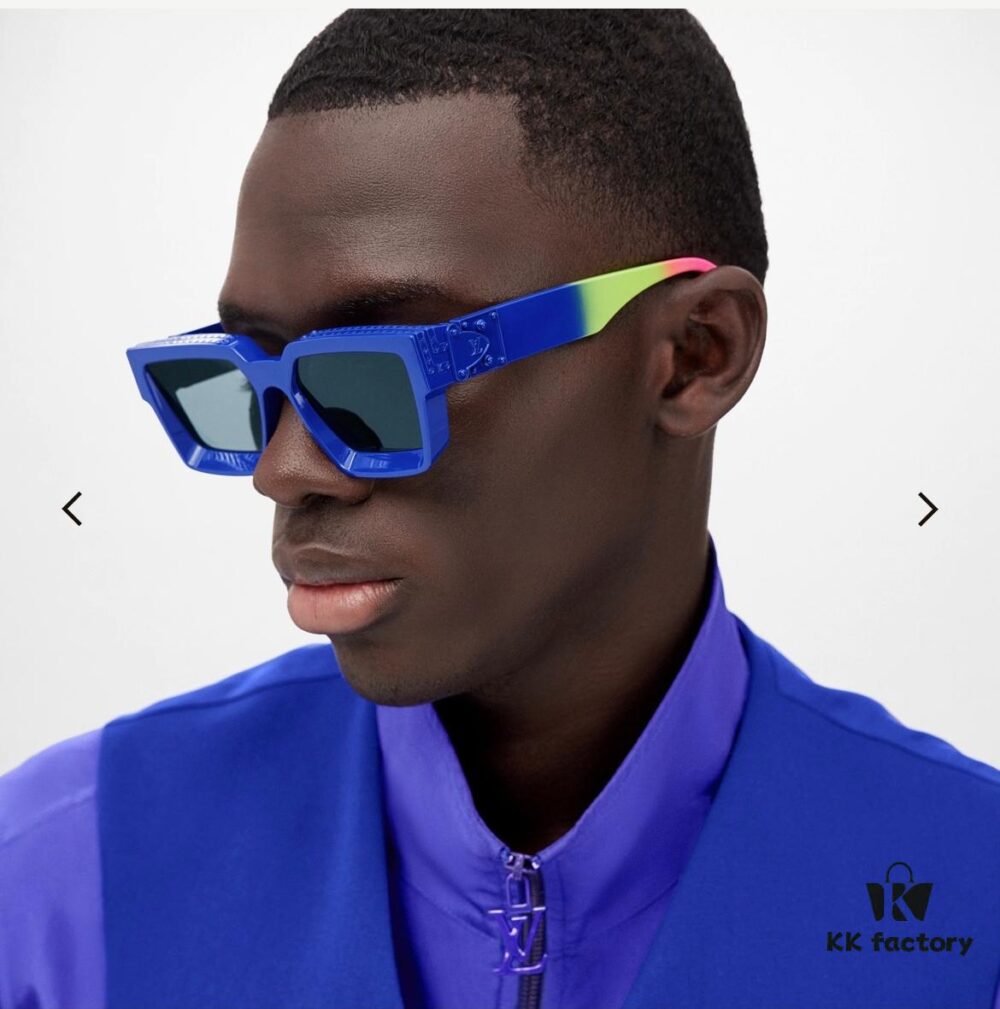 LOUIS VUITTON Lv2025 New Millionaire Square Frame Sunglasses Unisex European and American Style Colorful Fashionable Sunglasses M96006