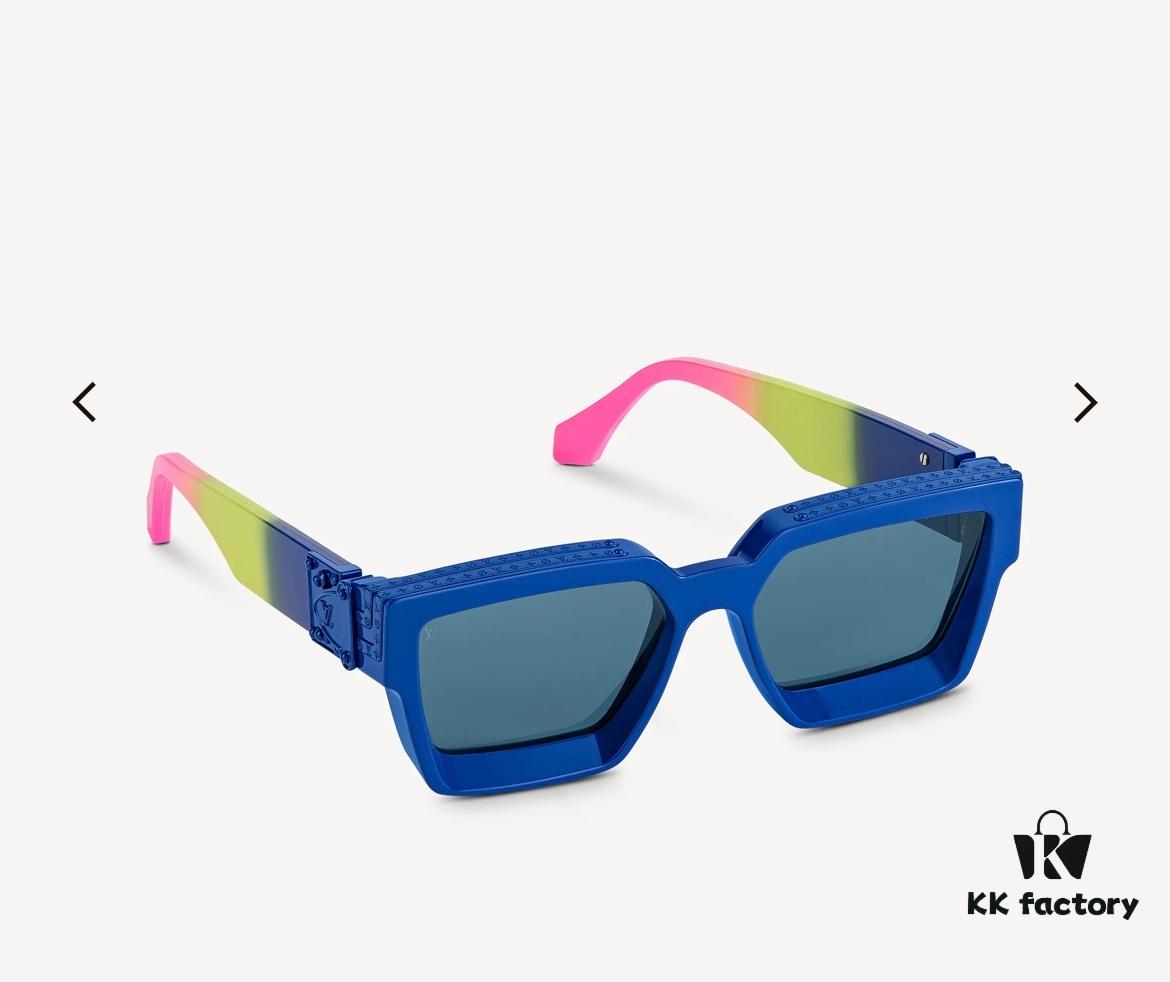 LOUIS VUITTON Lv2025 New Millionaire Square Frame Sunglasses Unisex European and American Style Colorful Fashionable Sunglasses M96006