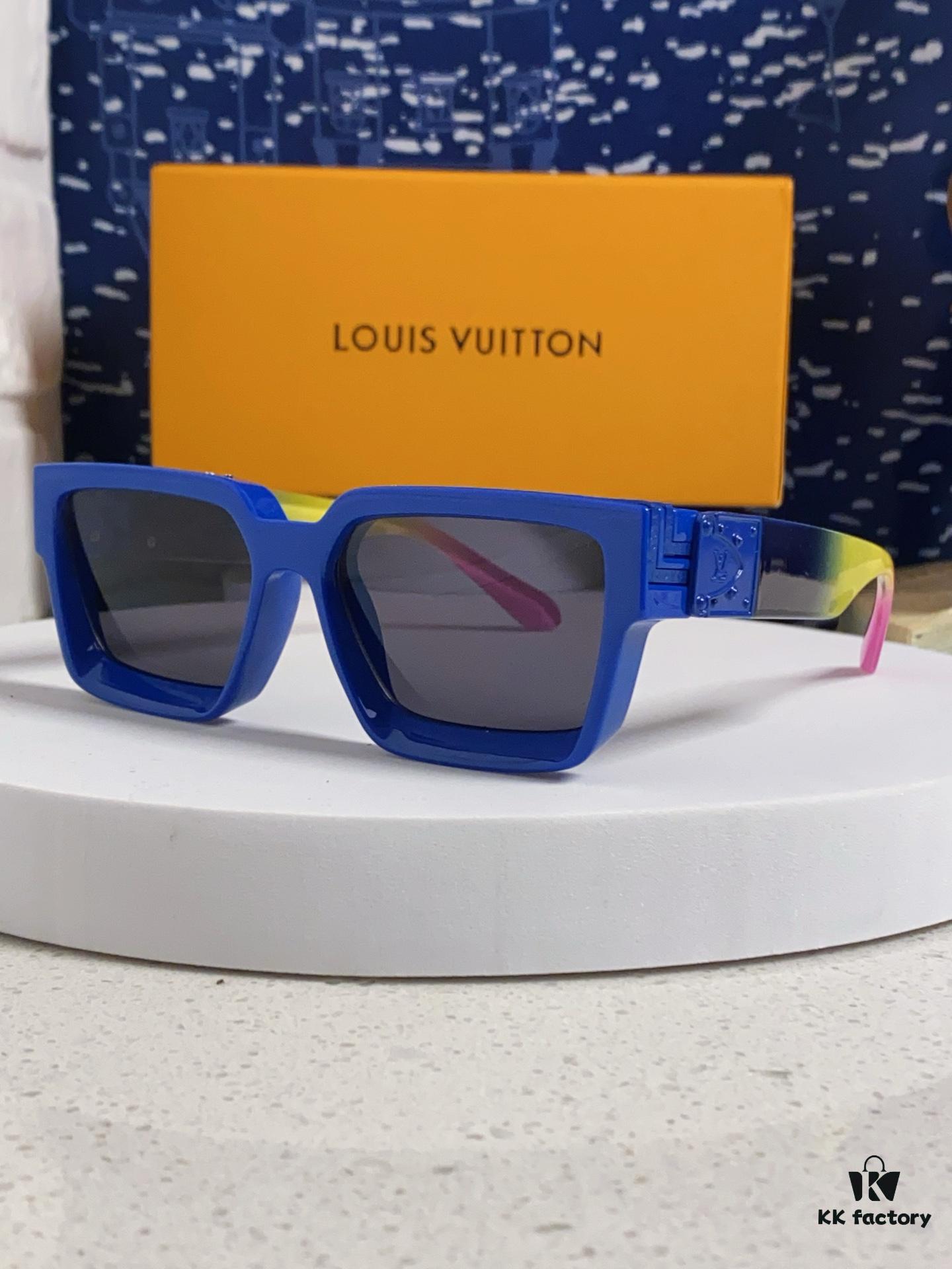 LOUIS VUITTON Lv2025 New Millionaire Square Frame Sunglasses Unisex European and American Style Colorful Fashionable Sunglasses M96006