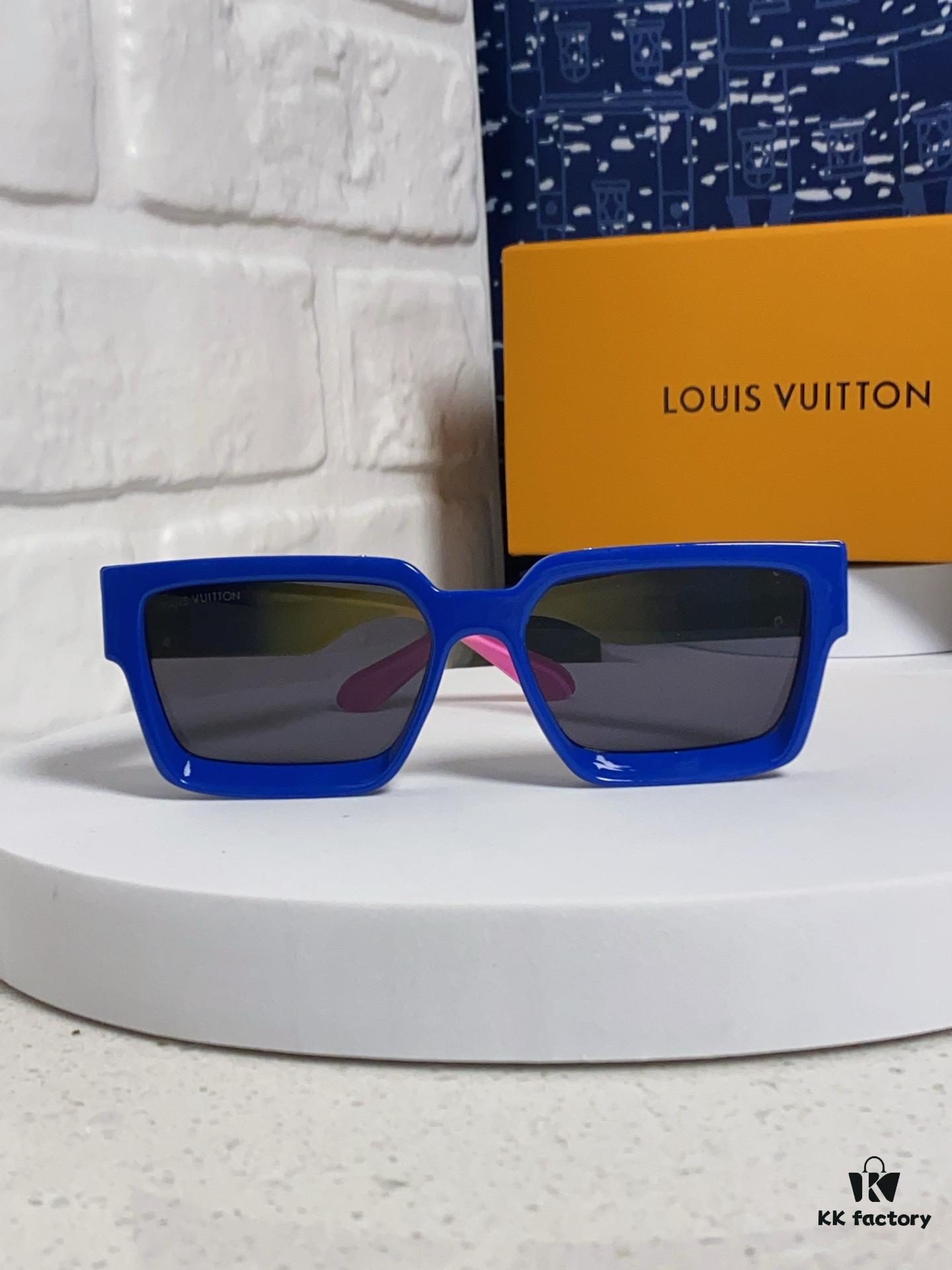 LOUIS VUITTON Lv2025 New Millionaire Square Frame Sunglasses Unisex European and American Style Colorful Fashionable Sunglasses M96006