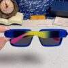 LOUIS VUITTON Lv2025 New Millionaire Square Frame Sunglasses Unisex European and American Style Colorful Fashionable Sunglasses M96006