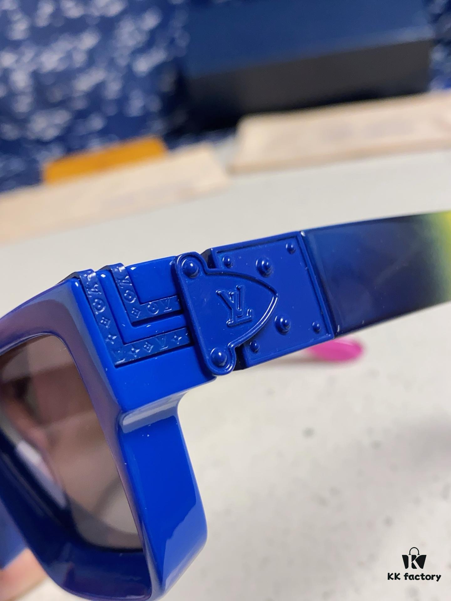 LOUIS VUITTON Lv2025 New Millionaire Square Frame Sunglasses Unisex European and American Style Colorful Fashionable Sunglasses M96006