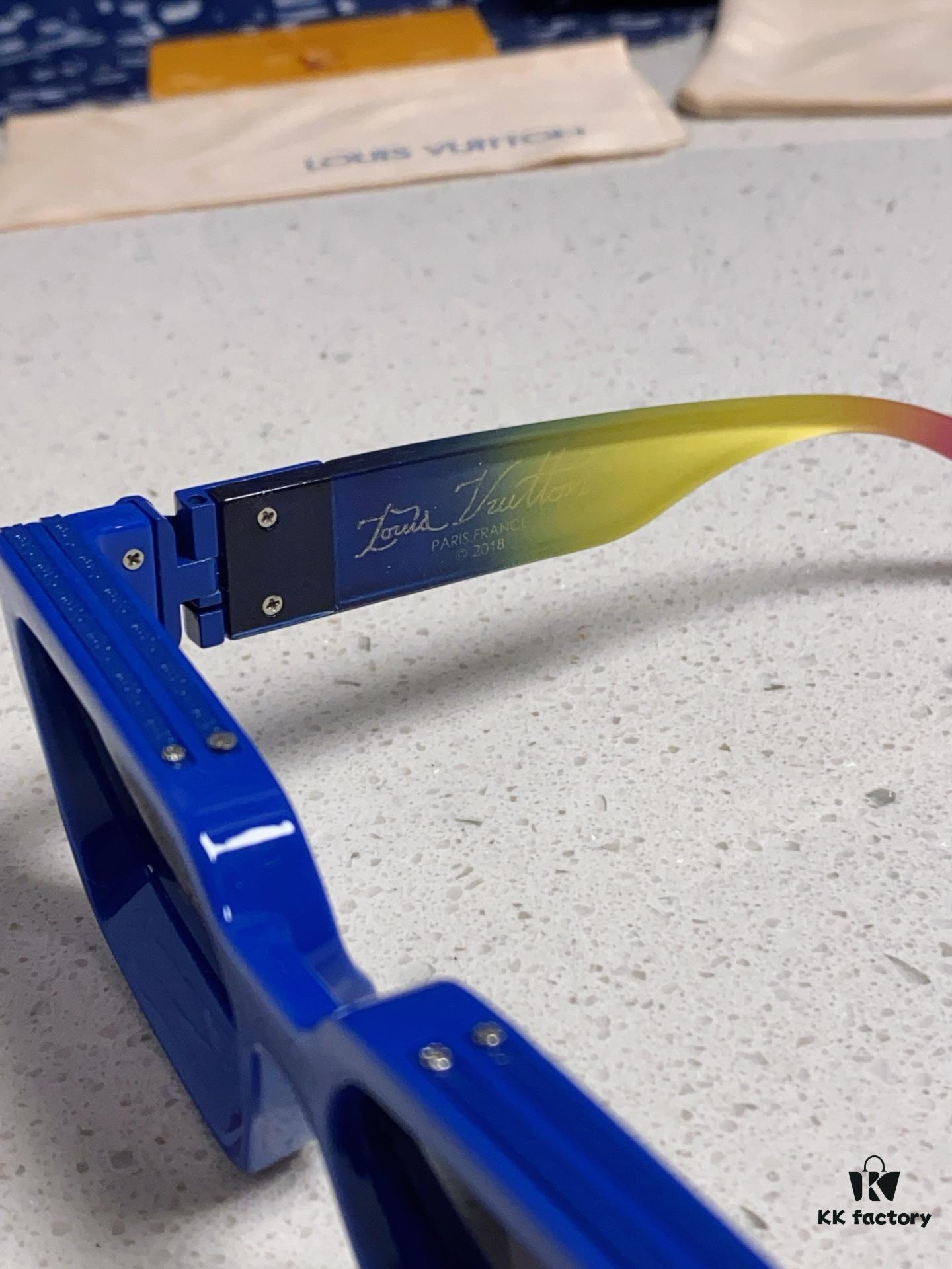 LOUIS VUITTON Lv2025 New Millionaire Square Frame Sunglasses Unisex European and American Style Colorful Fashionable Sunglasses M96006