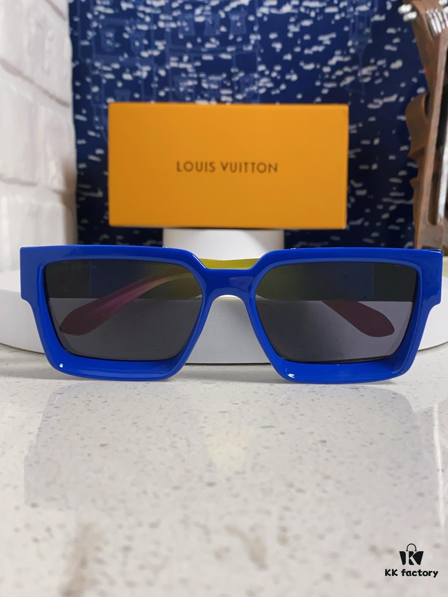LOUIS VUITTON Lv2025 New Millionaire Square Frame Sunglasses Unisex European and American Style Colorful Fashionable Sunglasses M96006