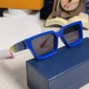 LOUIS VUITTON Lv2025 New Millionaire Square Frame Sunglasses Unisex European and American Style Colorful Fashionable Sunglasses M96006