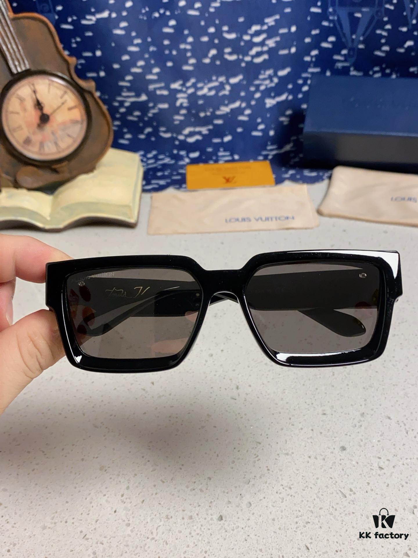 LOUIS VUITTON Lv2025 New Millionaire Square Frame Sunglasses Unisex European and American Style Colorful Fashionable Sunglasses M96006