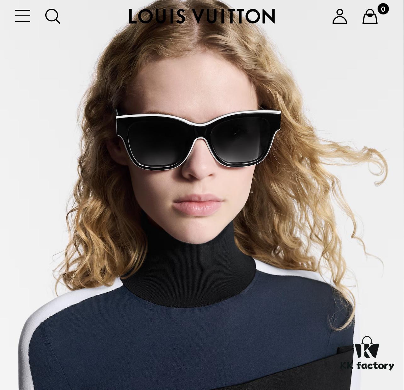 135 The Sunglasses Everyone Is Searching for Online, Louis Vuitton Also Released Panda-Style Glasses🐼, Black and White Color Block Extremely Versatile, A Must-Have Beautiful Sunglasses for Stylish Girls