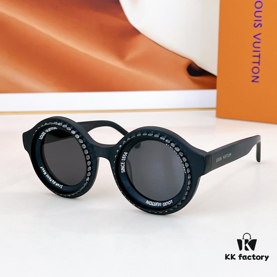 155 LOUIS VUITTON MODEL Z2386U SIZE 57□16-145 TOP-TIER DIAMOND-EMBELLISHED EYEWEAR SUNGLASSES