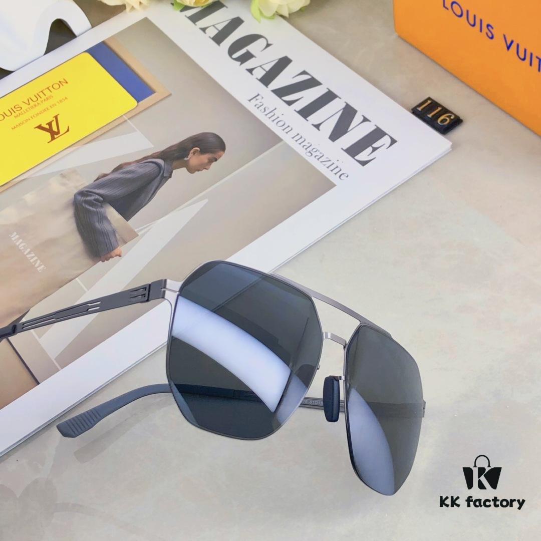 Louis Vuitton New Summer Nylon Polarized Sunglasses for Men, Ultra-light Polygonal UV Protection Glasses for Driving and Fishing