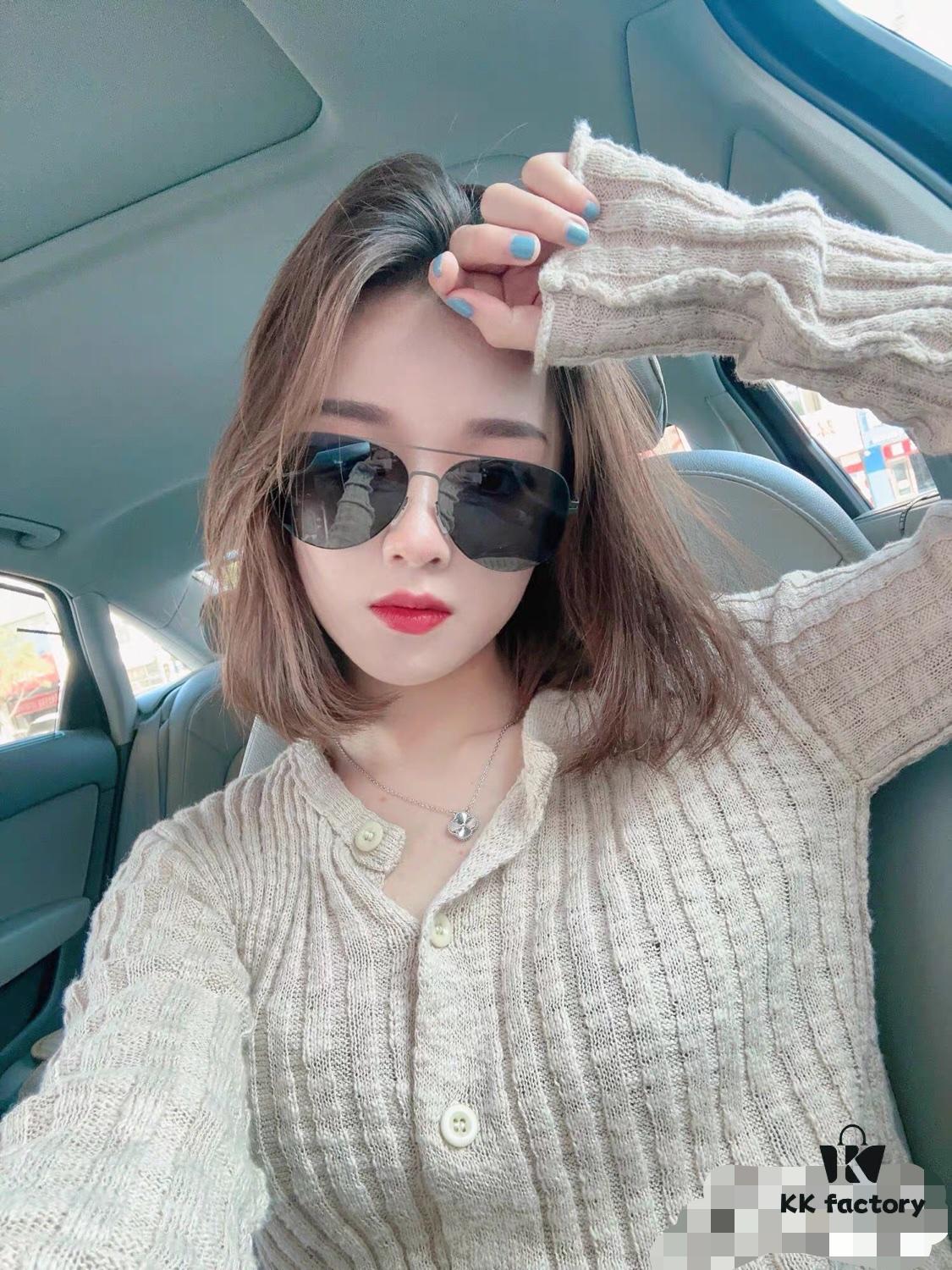 Louis Vuitton Unisex Classic Cycling Cat-Eye Photochromic Night Vision Nylon Sunglasses