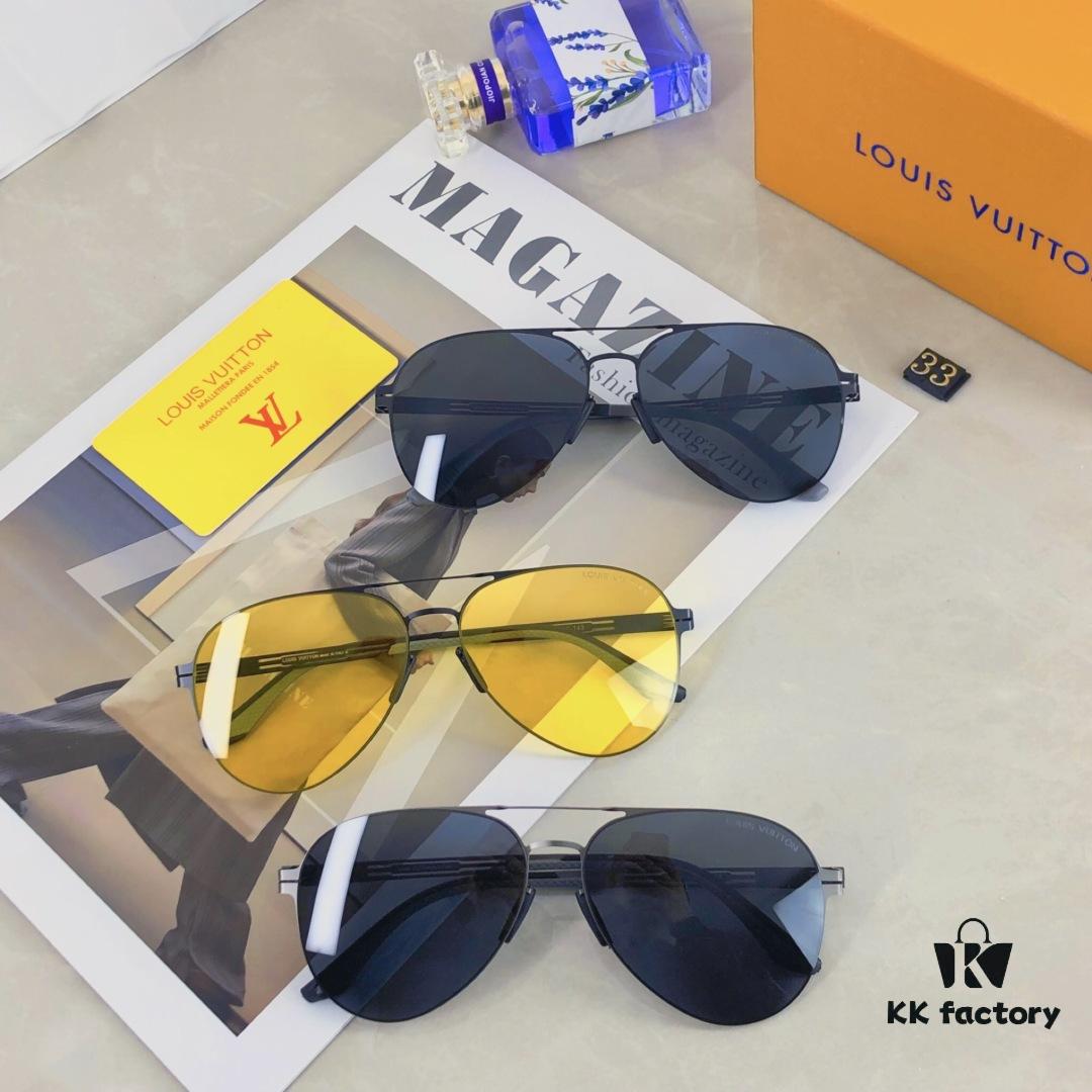 Louis Vuitton Unisex Classic Cycling Cat-Eye Photochromic Night Vision Nylon Sunglasses