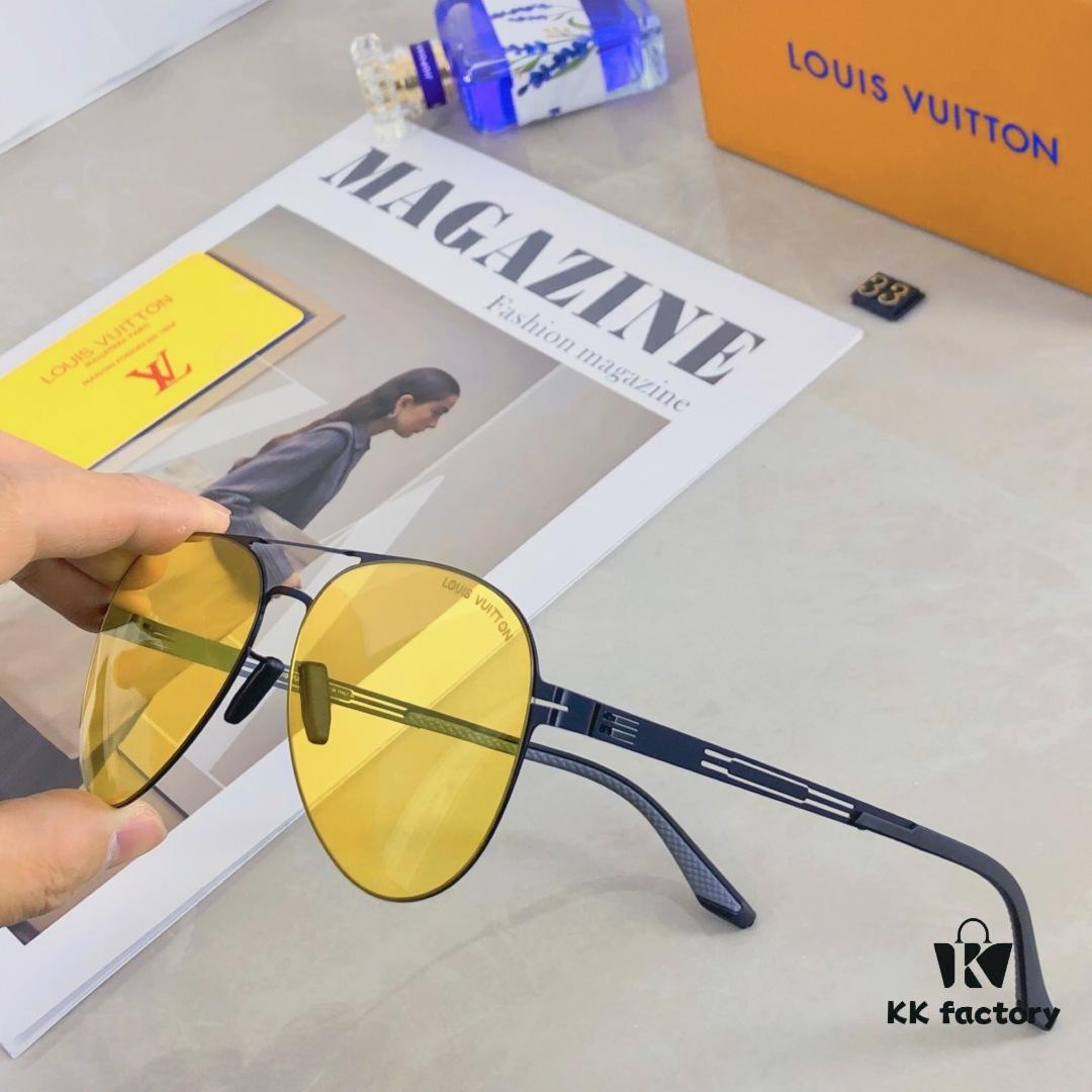 Louis Vuitton Unisex Classic Cycling Cat-Eye Photochromic Night Vision Nylon Sunglasses