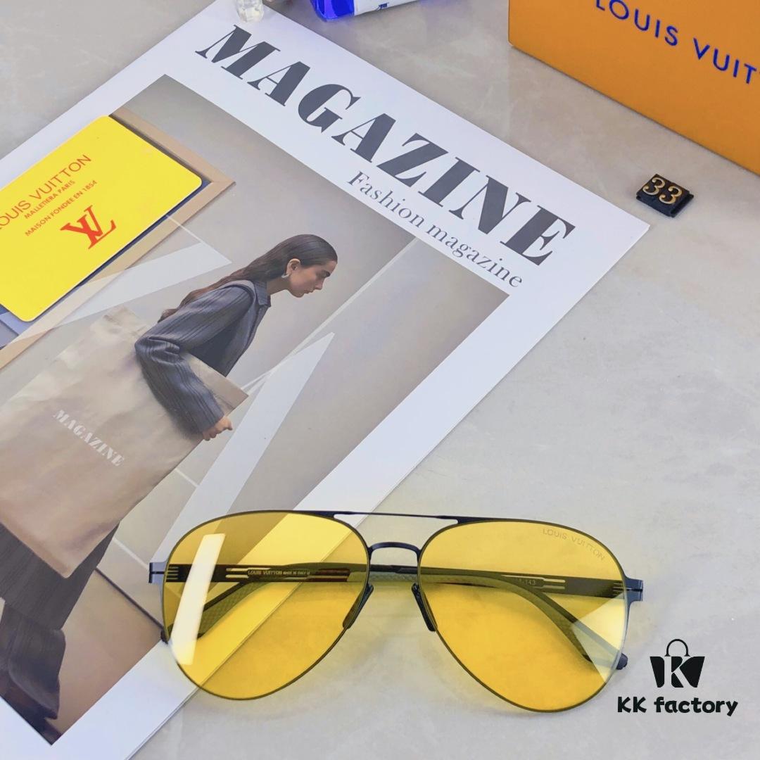 Louis Vuitton Unisex Classic Cycling Cat-Eye Photochromic Night Vision Nylon Sunglasses