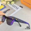 Louis Vuitton 2025 New Arrival Monogram Cut-out Letter Women's Sunglasses, Premium Printed Fashion Sun Glasses, Influencer Favorite on Xiaohongshu and TikTok