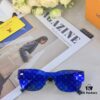 Louis Vuitton 2025 New Arrival Monogram Cut-out Letter Women's Sunglasses, Premium Printed Fashion Sun Glasses, Influencer Favorite on Xiaohongshu and TikTok