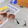 Louis Vuitton Korean-Style Double-Bridge Round Aviator Sunglasses for Men and Women, Fashionable UV-Protective Driving and Outdoor Sun Glasses