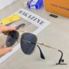Louis Vuitton Korean-Style Double-Bridge Round Aviator Sunglasses for Men and Women, Fashionable UV-Protective Driving and Outdoor Sun Glasses
