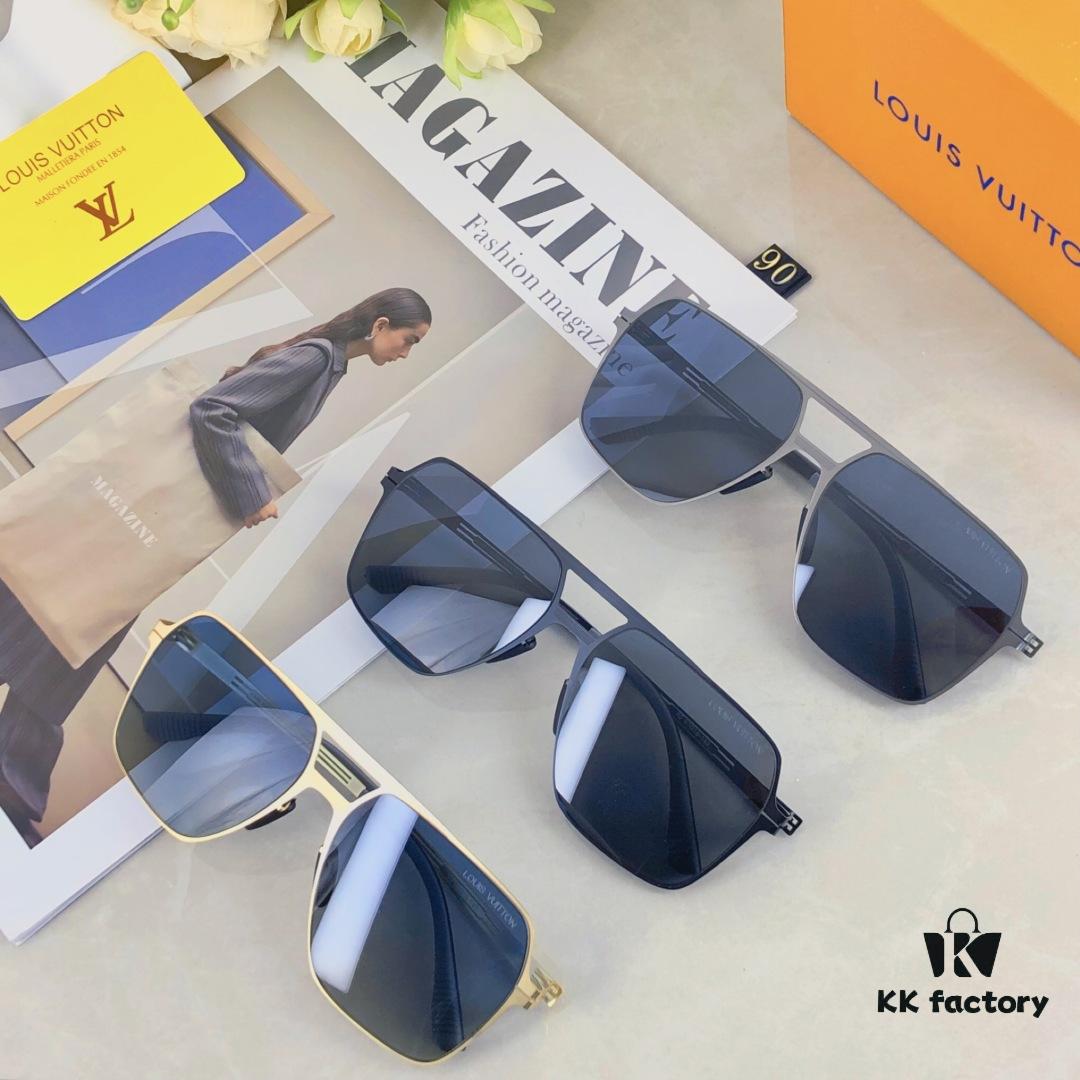 Louis Vuitton 2025 New Men's Versatile Casual Polarized Sunglasses, Elegant Driving Shades, Trendy Sun Glasses