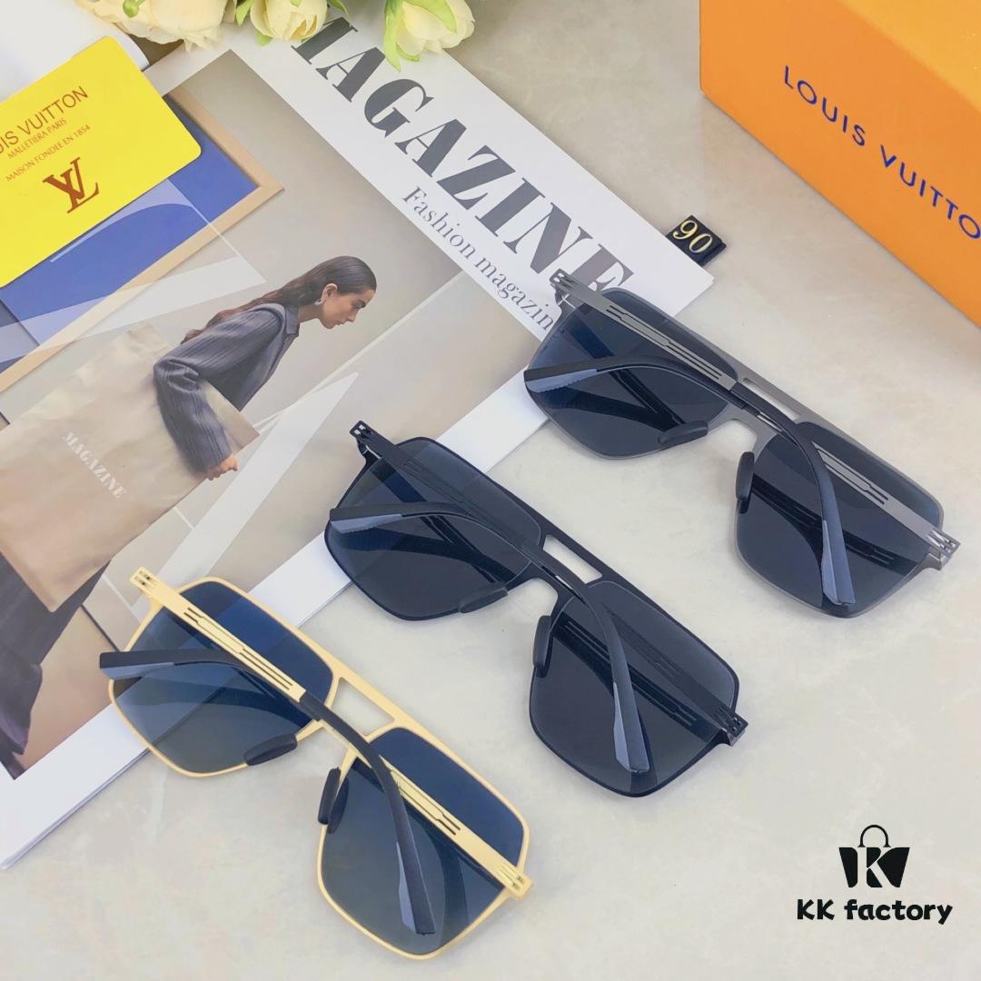 Louis Vuitton 2025 New Men's Versatile Casual Polarized Sunglasses, Elegant Driving Shades, Trendy Sun Glasses