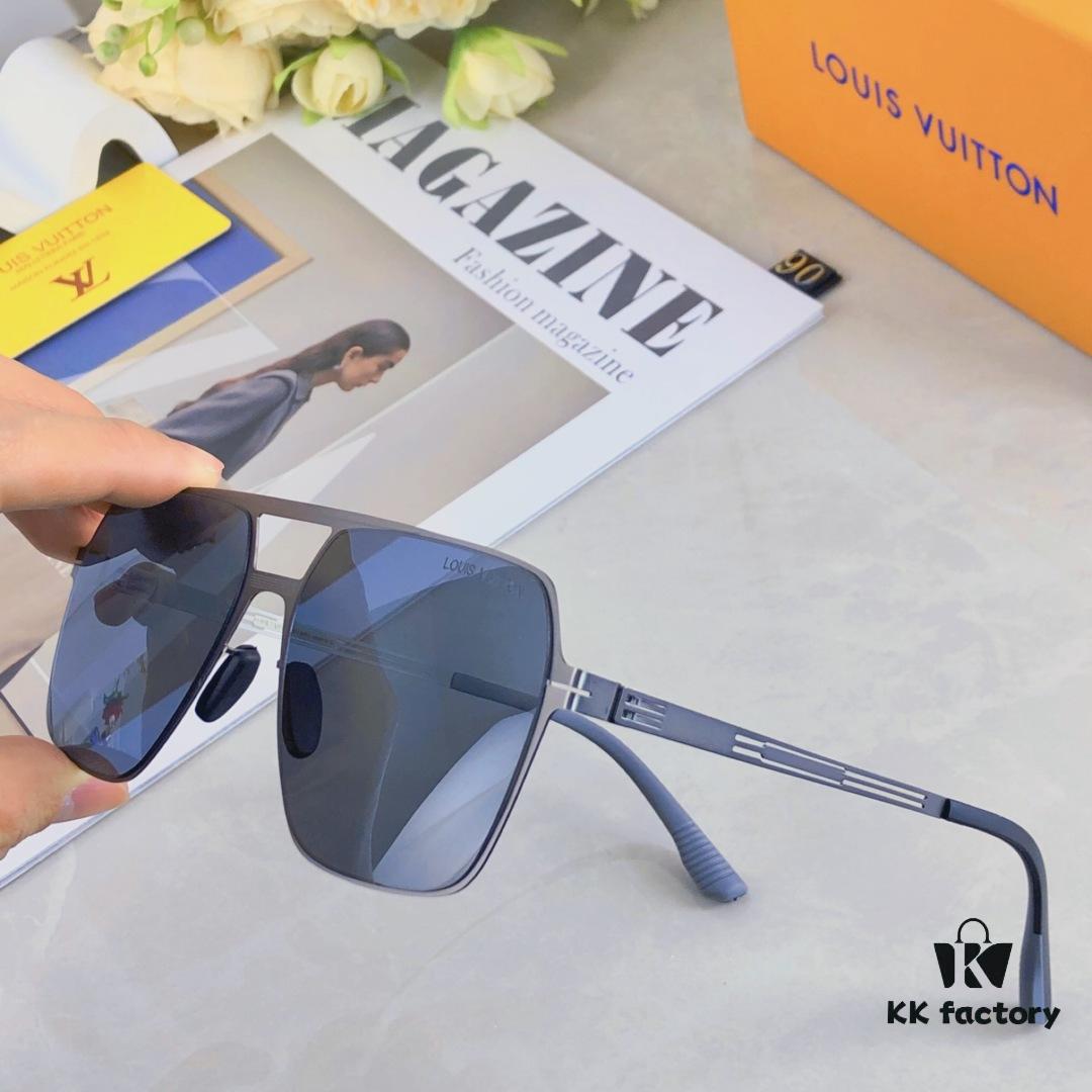 Louis Vuitton 2025 New Men's Versatile Casual Polarized Sunglasses, Elegant Driving Shades, Trendy Sun Glasses