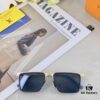 Louis Vuitton 2025 New Square Korean-Style Rigid Steel Nylon Frame Polarized Sunglasses Unisex Driving Stylish UV Protection Eyewear