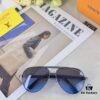 Louis Vuitton Fashion Dual-Bridge Business Pilot Aviator Sunglasses Outdoor Sports Driving Shades