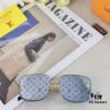 Louis Vuitton New Arrival 2025 Unframed Sunglasses Metal Four-Leaf Clover Women's Sunglasses Fashion Trendy Eyewear