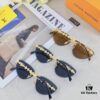 Louis Vuitton 2025 Luxury Women's Frameless Slimming Versatile Sunglasses, Clover Street Style Sun Glasses Featured on Xiaohongshu