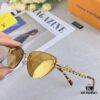 Louis Vuitton 2025 Luxury Women's Frameless Slimming Versatile Sunglasses, Clover Street Style Sun Glasses Featured on Xiaohongshu