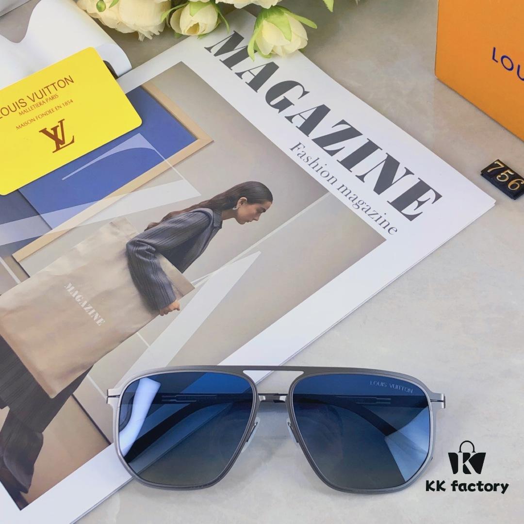 Louis Vuitton 2025 New Arrival TR Double Bridge Men's Sunglasses, Trendy Polarized Fashion Streetwear Shades