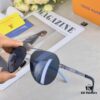 Louis Vuitton Summer New Arrival Polarized Sunglasses for Men, European and American Style Double-Bridge Pilot Nylon Outdoor Fishing Frog Eye Sunglasses
