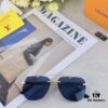 Louis Vuitton European and American Style Double-Bridge Frameless Sunglasses, Ins Aesthetic, High-End Fashion Round Sunnies, Influencer Street Snap Frog Eyewear
