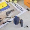 Louis Vuitton European and American Style Double-Bridge Frameless Sunglasses, Ins Aesthetic, High-End Fashion Round Sunnies, Influencer Street Snap Frog Eyewear