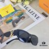 Louis Vuitton Unisex Cat-Eye Oversized Sunglasses, Fashionable UV-Protective Shades for Men and Women