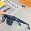 Louis Vuitton Korean-Style Retro Oversized Square Sunglasses, Fashionable Unisex Slimming Sunglasses, One-Piece Influencer Style Shades