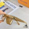 Louis Vuitton Korean-Style Retro Oversized Square Sunglasses, Fashionable Unisex Slimming Sunglasses, One-Piece Influencer Style Shades