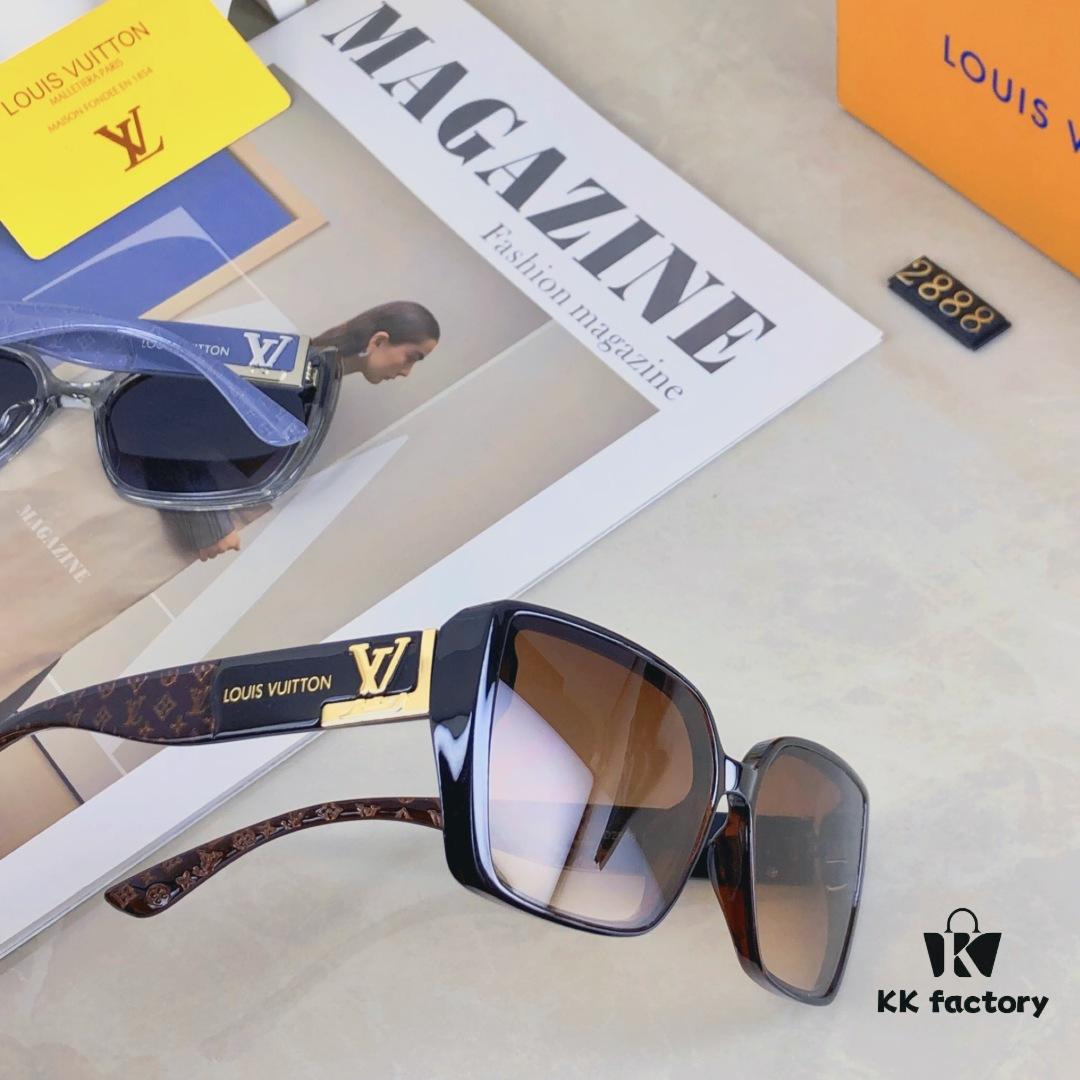 Louis Vuitton Style Sunglasses UV400 Anti-Ultraviolet Protection Fashion Sun Glasses for Street Photography