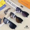 Louis Vuitton Korean-style Chic Cat-Eye Sunglasses for Women, 2025 New Arrival Vintage UV-Protective Designer Shades, Fashionable and Trendy Eyewear