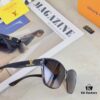 Louis Vuitton Korean-style Chic Cat-Eye Sunglasses for Women, 2025 New Arrival Vintage UV-Protective Designer Shades, Fashionable and Trendy Eyewear